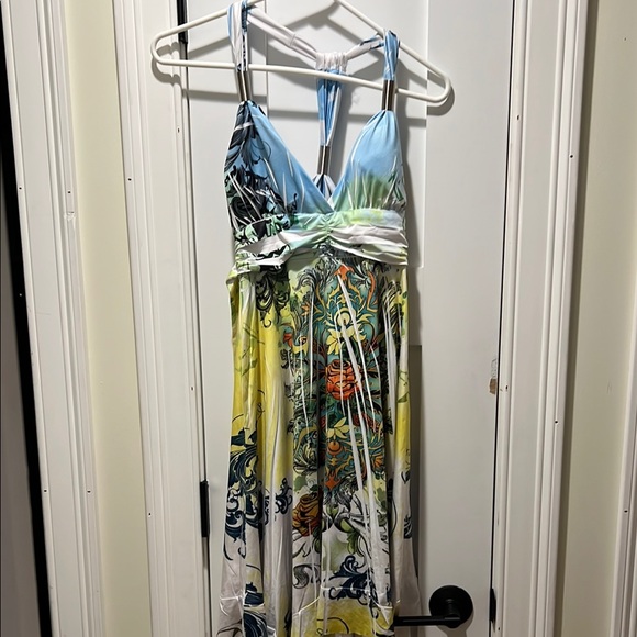 Vibrant Floral Graphic Dress - Picture 1 of 4